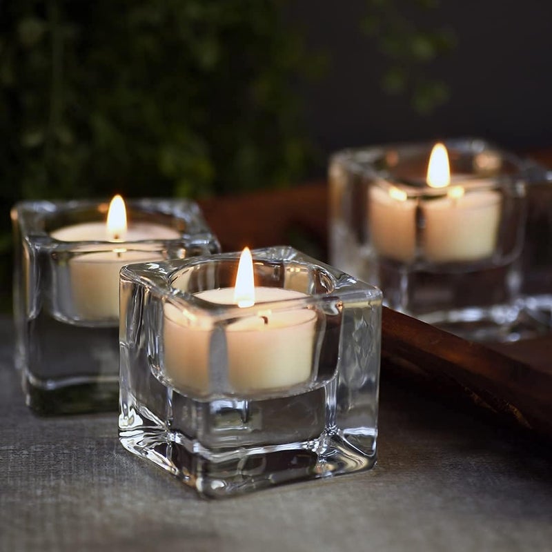 DEYBBY Scented Soy Tealights, Aromatherapy Soy Wax Candle Bulk|Clear Cup|12 Counts|Long Lasting|4 Hour Burn Time|Jasmine|for for Party and Home Decoration - Image 4