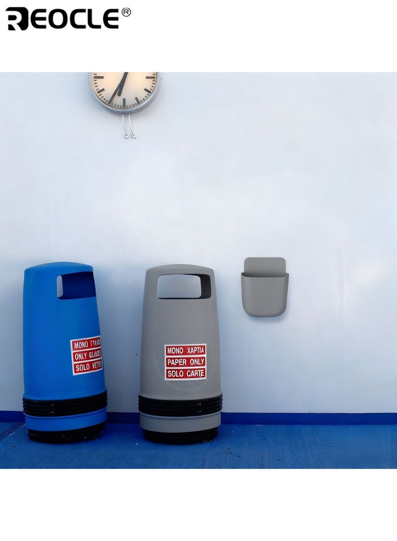 ريوكل مجموعة مكونة من 4 حوامل جدارية للتحكم عن بعد أو الهواتف المحمولة، تركيب ذاتي بدون حفر، تصميم بسيط وعصري، مثالية لتنظيم وتخزين الأجهزة في المنازل والمكاتب والمدارس - Image 4