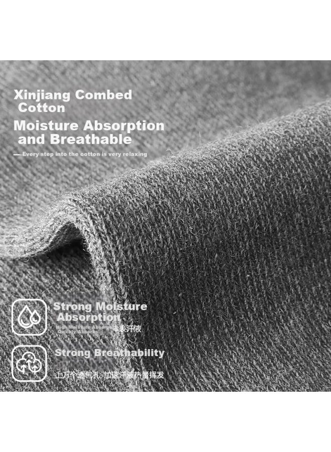 Sevfun Qisefang Men's Loose Socks, Middle-aged And Elderly Style, Comfortable And Non-binding, Thin Antibacterial Mid-calf Cotton Socks For Wide Feet - Image 2
