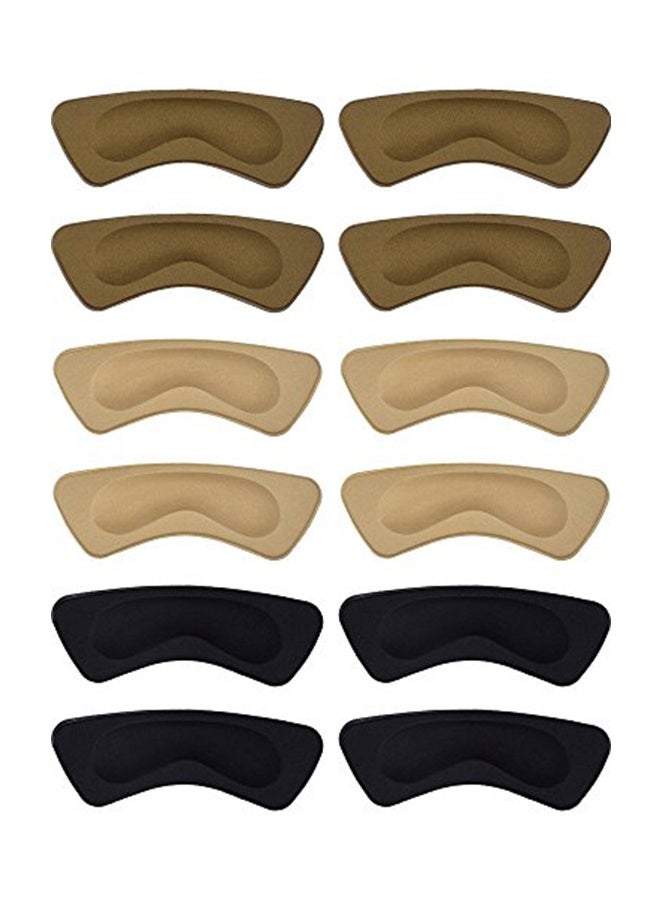 Hotop Heel Pads for Shoe That are Too Big, Inserts for Women, Heel Grips for Womens Mens, Protectors Cushion Liners for Blisters Loose Shoes, Comfort Fillers (6 Pairs) - Image 1