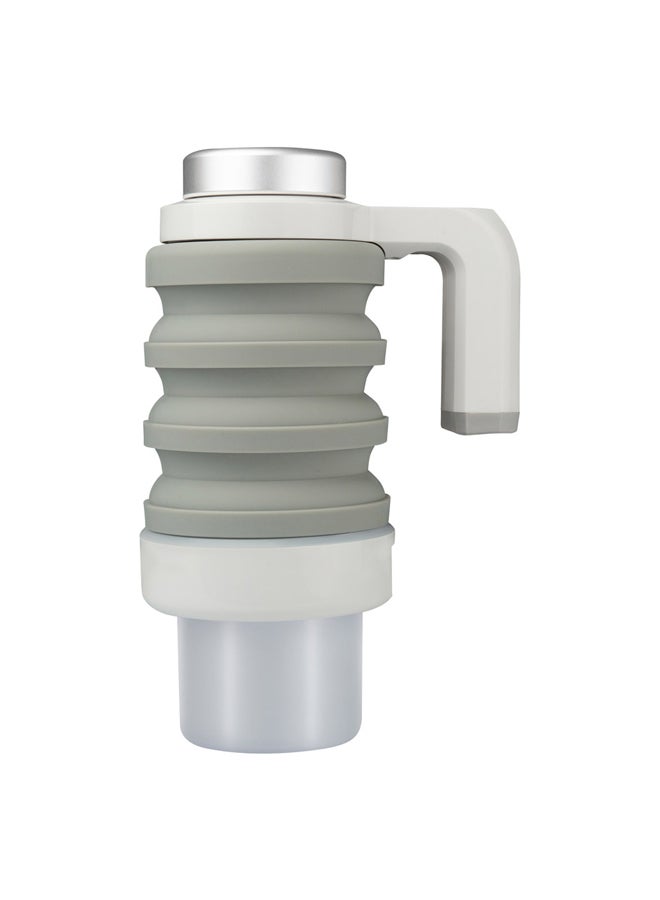 دي بي تي غلاية كهربائية قابلة للطي، دلة تفويح قهوة، رمادي، سعة 550 مل - Image 1