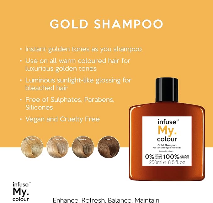 infuse my. colour شامبو إنفيوز ماي كولور نحاسي 250 مل عبوة واحدة - Image 2