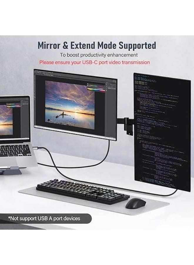 كابل USB-C إلى HDMI بطول 2 متر – إصدار 2024 – يدعم 4K@60Hz – متوافق مع Thunderbolt 3/4 – مثالي للابتوب والموبايل والتابلت - Image 4