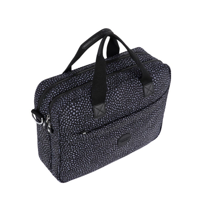 CAPRICE COLLECTION Unisex Laptop Bag – Charcoal Grey, Water-Resistant Nylon, Padded Compartment, Fits 15.6″ Laptops, 12.4L Capacity - Image 2