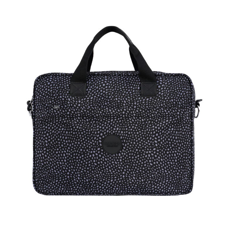 CAPRICE COLLECTION Unisex Laptop Bag – Charcoal Grey, Water-Resistant Nylon, Padded Compartment, Fits 15.6″ Laptops, 12.4L Capacity - Image 1