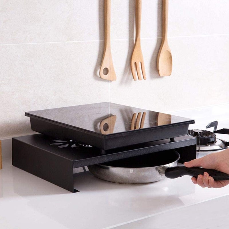 INDIDECOR INDIDECOR 50420 Stove Stand Kitchen Microwave Oven Rack Cooktop Pan Support Cooktop Grates Countertop Organizer  - Image 3