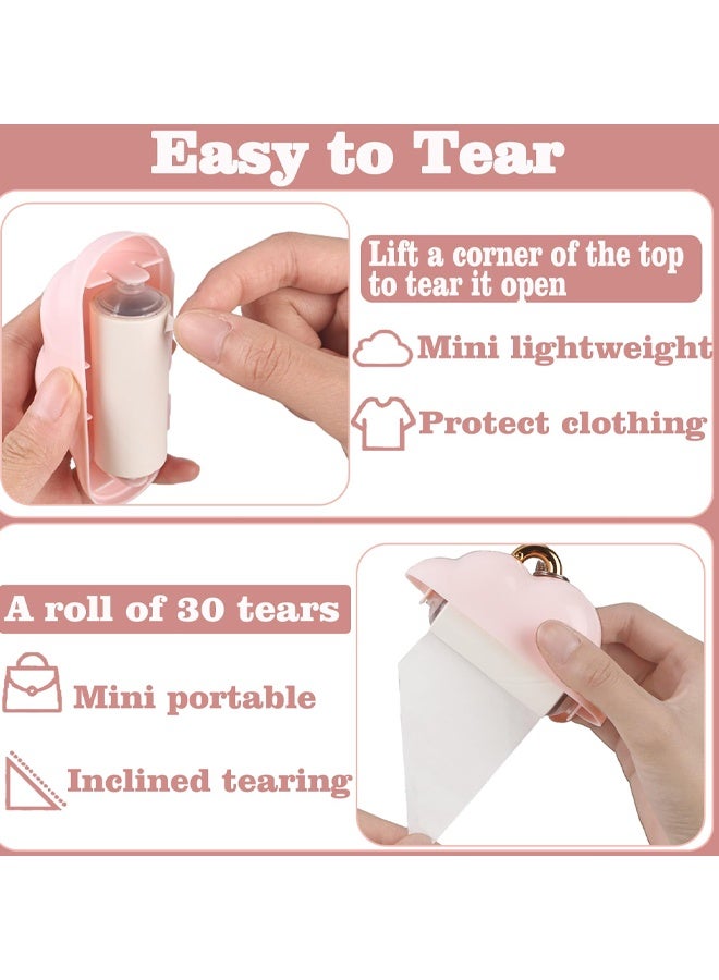 Mini Lint Roller Travel Size, Reusable Lint Roller For Travel, Clothes Hairballs Remover Portable Lint Roller For Clothes With 150 Sheets Refillable - Image 3