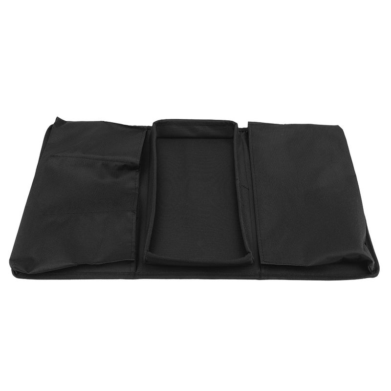 Sofa Armrest Hanging TV Remote Control Organizer Couch Storage Bag with Cup Holder Tray(Black) - Image 5