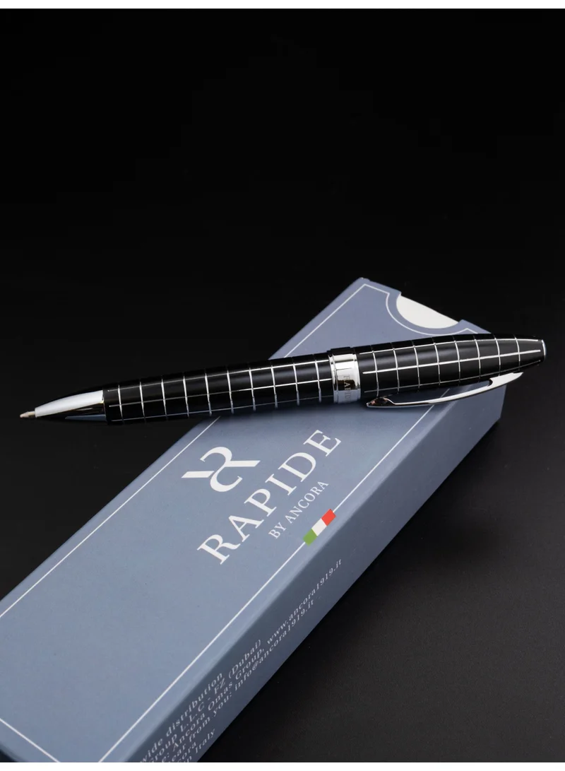 Ancora Rapide Classic Zeppelin Black Ballpoint Pen – Limited Edition, Italian Craftsmanship