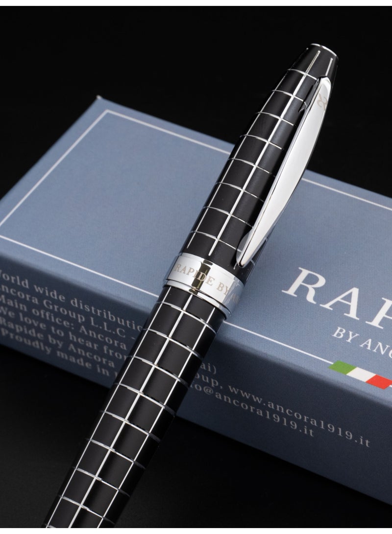 Ancora Rapide Classic Zeppelin Black Ballpoint Pen – Limited Edition, Italian Craftsmanship - Image 2