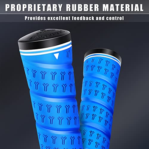 CHAMPKEY WRAP-Y Rubber Golf Grips 13 Pack Come with All Repair Kits - High Feedback and Traction Golf Club Grips(Midsize, Blue) - Image 3