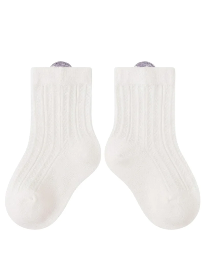 Bambimici Baby Minimalist Socks 5 Pairs - White