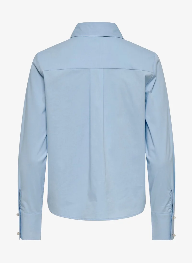 Only Casual Long Sleeve Pearl Shirt