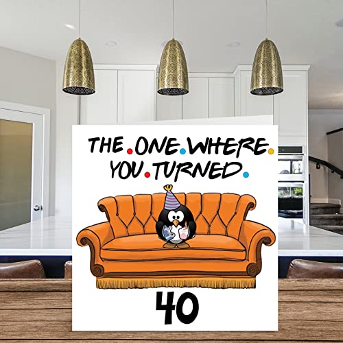 Stuff4 Fun 40th Birthday Cards for Men Woman - The One Where - Funny Birthday Card for Dad Mom Brother Sister Grandpa Nanny Grandma Uncle Aunt, 5.7 x 5.7 Inch Greeting Cards, 40th Birthday Card - Image 3