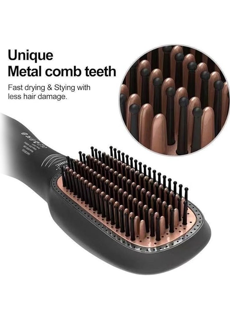 Denx Hot Air Brush For Styling, Straightening, Thickening And Drying Hair, Power 1200-1500 Watts With 3 Speeds - Image 4