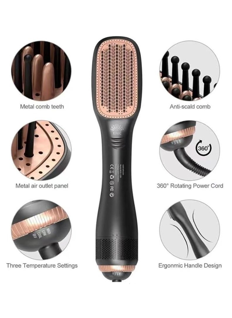 Denx Hot Air Brush For Styling, Straightening, Thickening And Drying Hair, Power 1200-1500 Watts With 3 Speeds - Image 5