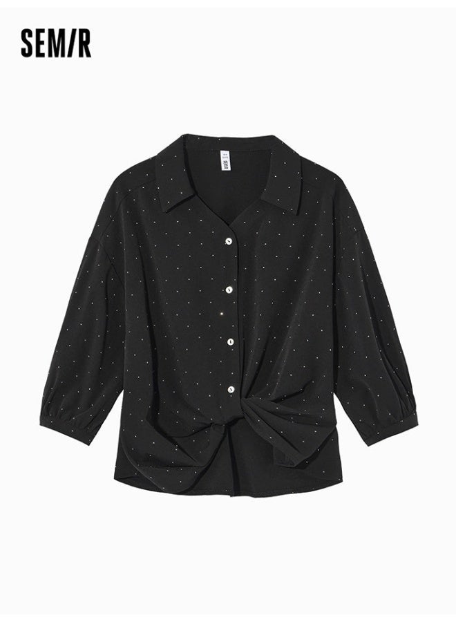 SEMIR Women's Shirt With Rhinestones - Image 1