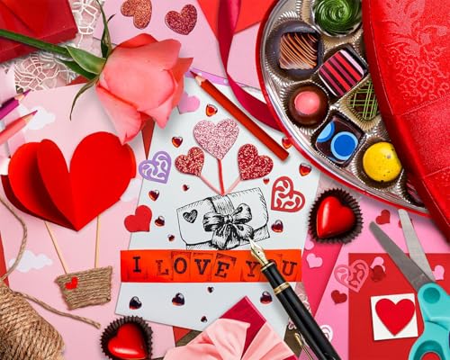Springbok Be My Valentine 500 Piece Puzzle for Adults Featuring Colorful Valentine Favorites - Image 1