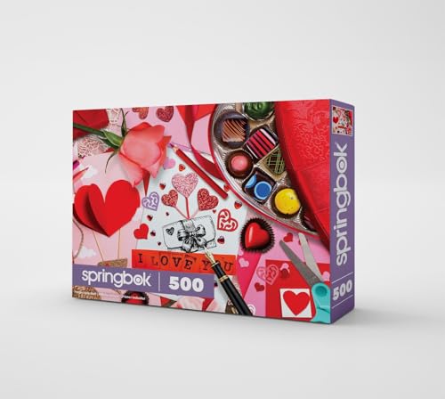 Springbok Be My Valentine 500 Piece Puzzle for Adults Featuring Colorful Valentine Favorites - Image 5
