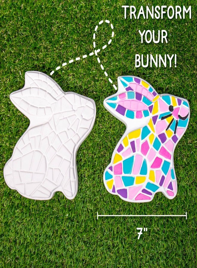 Creative Roots Paint Your Own Bunny Garden Stone, Craft Kits, Stepping Stones Kit for Kids, Ceramics to Paint, Ages 6+ - Image 4