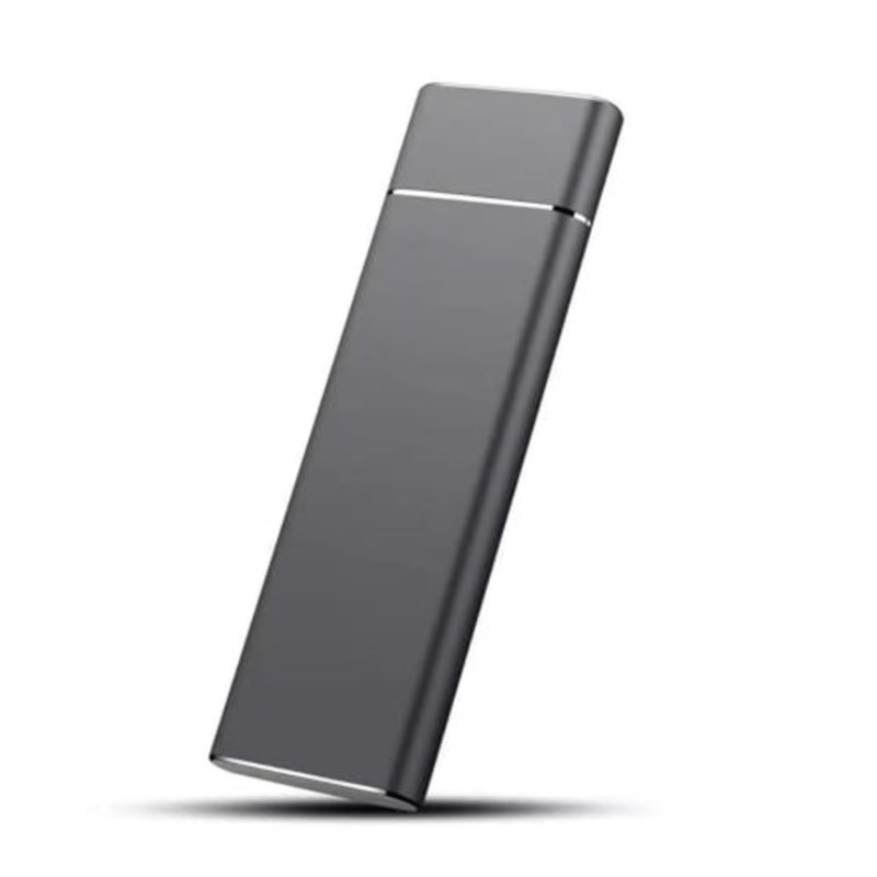Portable External Hard Drive Type C USB 2.0, 2TB HDD for Laptop and PC, Black ABS Plastic, Shock-Resistant and Compact Design - Image 1