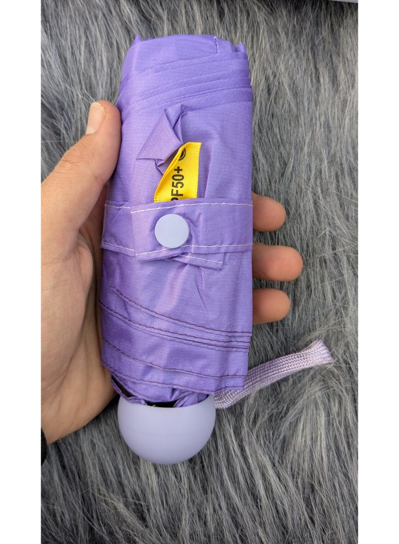 شمسية واقية من الشمس والمطر| قابلة للطي بتصميم كبسولة ميني لسهولة التخزين والتنقل - Image 3