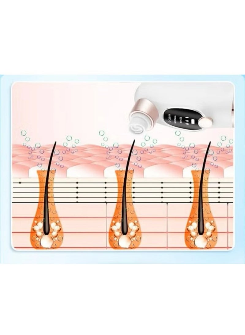 Rhea beauty Blackhead Suction Pore Cleaner, 6 Suction Heads, 3 Modes, USB Charging Facial Cleansing, Pick Vacuum Cleaner, Device Blackhead Remover - Image 3