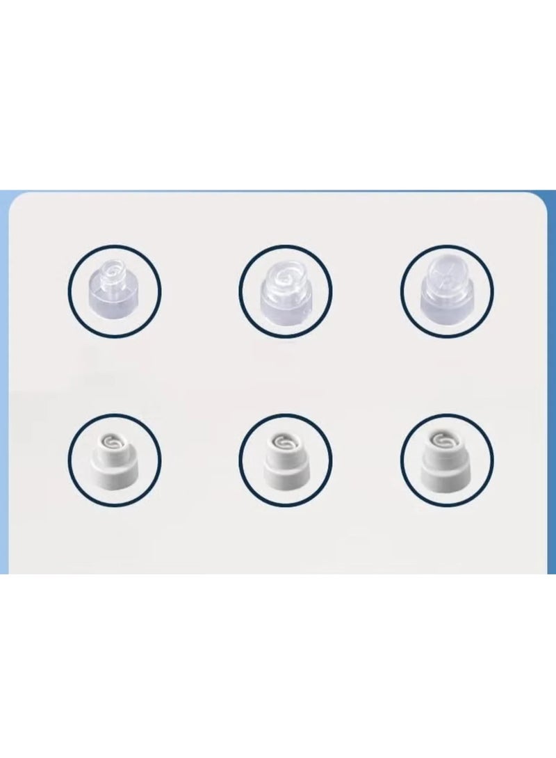 Rhea beauty Blackhead Suction Pore Cleaner, 6 Suction Heads, 3 Modes, USB Charging Facial Cleansing, Pick Vacuum Cleaner, Device Blackhead Remover - Image 2