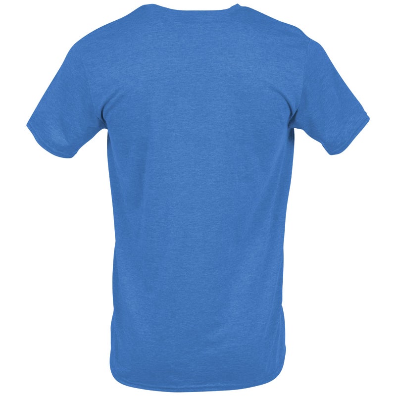 Gildan Adult Softstyle Cotton T-Shirt, Style G64000, Multipack, Heather Sapphire (2-Pack), Large - Image 5