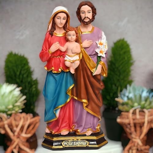 KariGhar® The Holy Family Catholic Idol Perfect for Altar/Prayer Room/Decoration & Gifting 12 Inch, Multicolor, Religious - Image 3