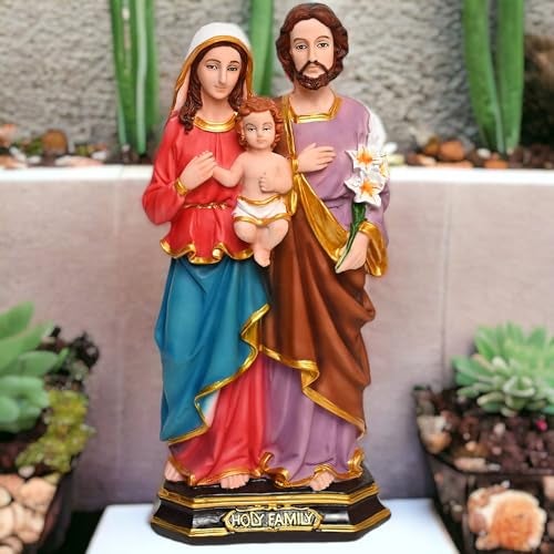 KariGhar® The Holy Family Catholic Idol Perfect for Altar/Prayer Room/Decoration & Gifting 12 Inch, Multicolor, Religious - Image 4