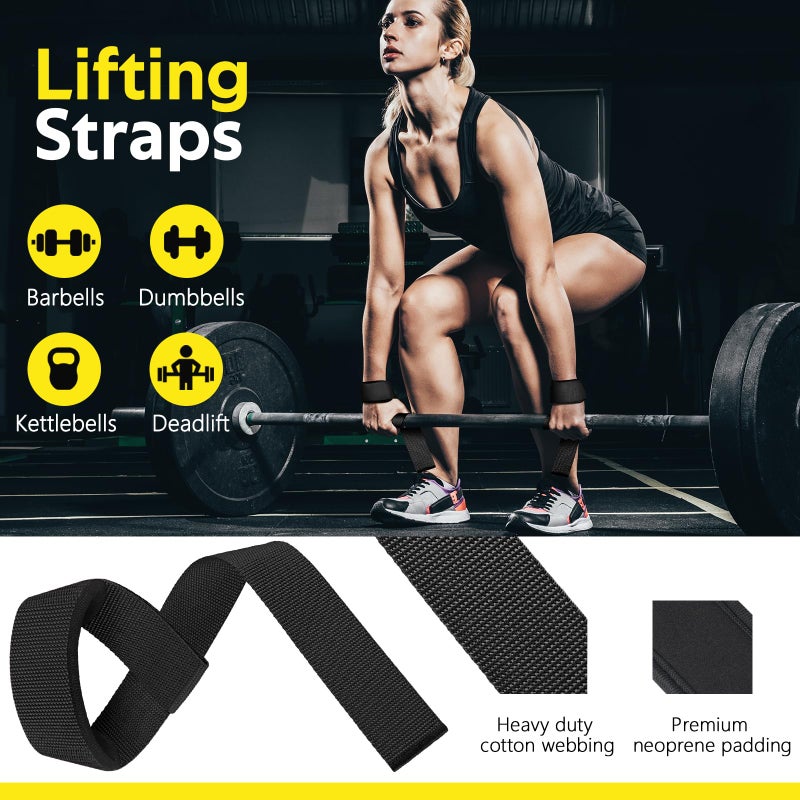WALITO 8Pcs Barbell Pad Set for Hip Thrust - Squat Pad,Gym Accessories for Women with Bar Bad,Bench Press, with Gym Ankle Straps,Resistance Bands for Working Out,Lifting Strap,Carry Bag - Image 4