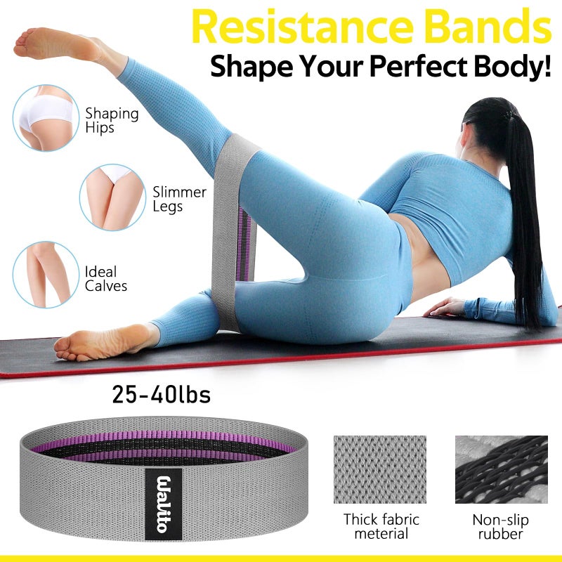 WALITO 8Pcs Barbell Pad Set for Hip Thrust - Squat Pad,Gym Accessories for Women with Bar Bad,Bench Press, with Gym Ankle Straps,Resistance Bands for Working Out,Lifting Strap,Carry Bag - Image 5