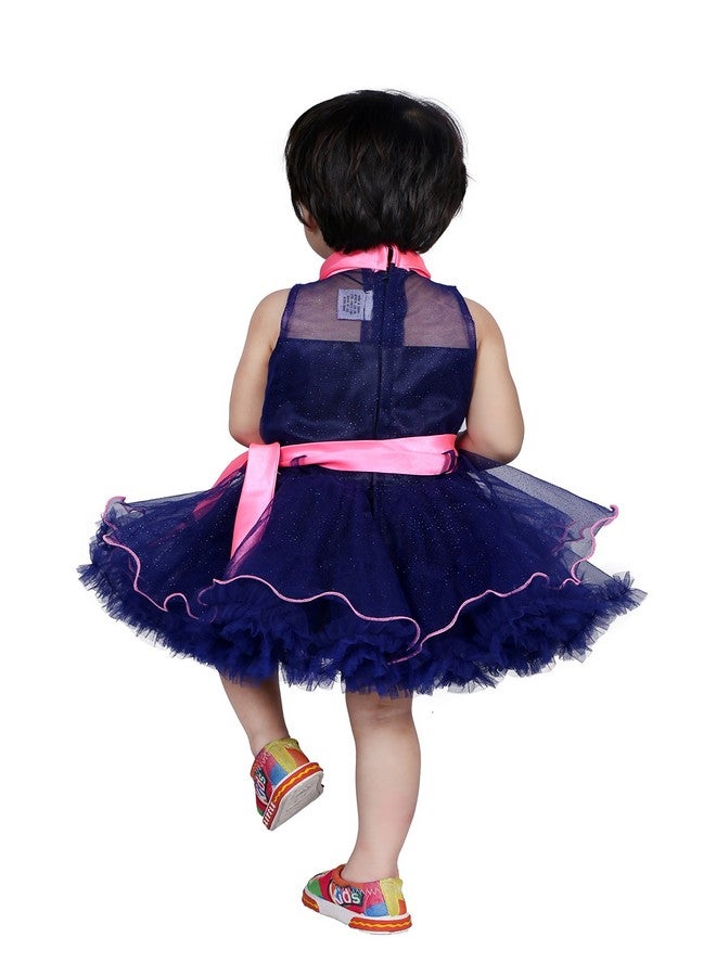 First Kids Step FARETO Girl's Frock (1232_Blue_2-3 Years) - Image 5