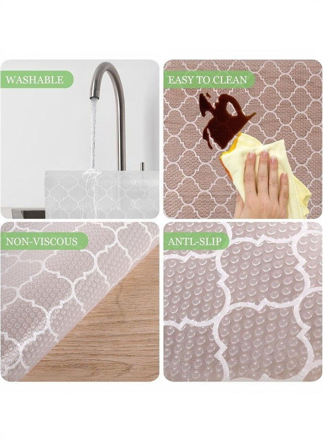 1 لفة (بيضاء) بطانة رف غير لاصقة (30 سم * 150 سم) ، بطانة درج ، بطانة درج EVA غير قابلة للانزلاق للطعام ، طارد للبقع ، بطانة خزانة مقاومة للماء ، مناسبة لأرفف المطبخ المنزلية ، الخزائن ، الثلاجات ، الخزائن ، الخزائن ، مثالية للإهداء. - Image 3