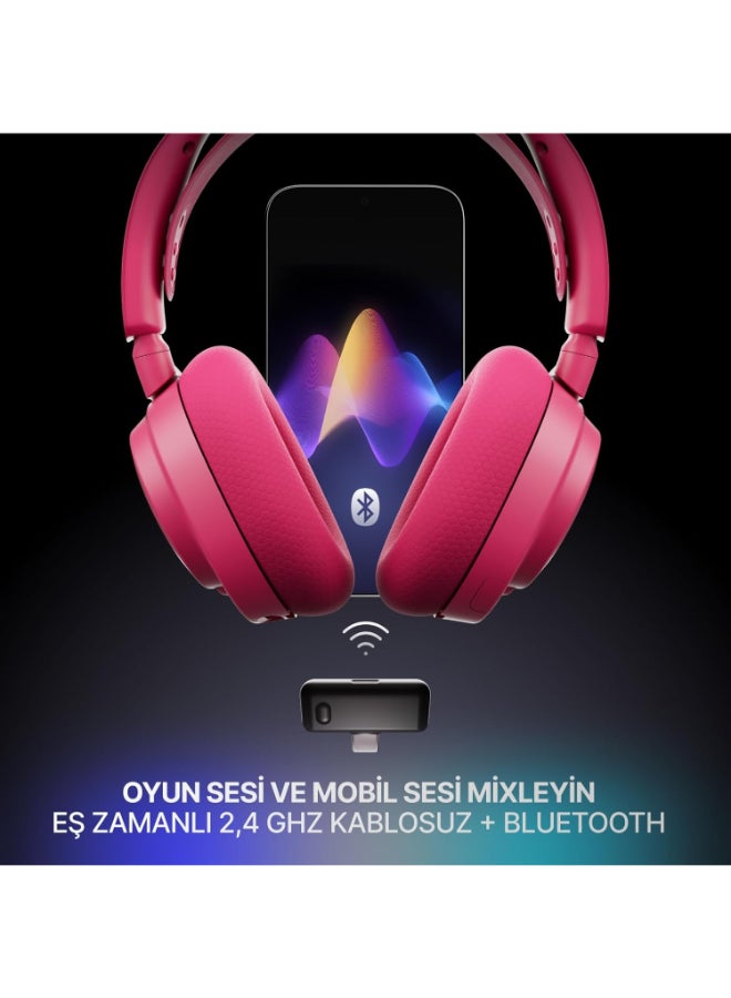SteelSeries Arctis Nova 7 Gen 2 Wireless Gaming Headphones, Neodymium Magnetic Drivers, 360° Spatial Audio, Noise Rejecting Mic, 50h Battery Life, Margenta | 61732 - Image 3
