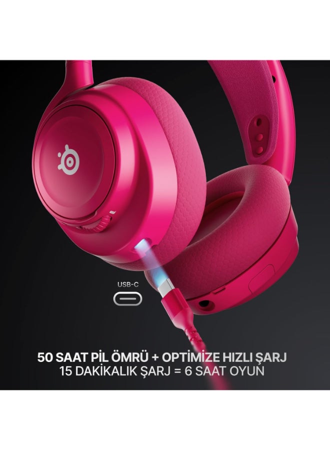 SteelSeries Arctis Nova 7 Gen 2 Wireless Gaming Headphones, Neodymium Magnetic Drivers, 360° Spatial Audio, Noise Rejecting Mic, 50h Battery Life, Margenta | 61732 - Image 4
