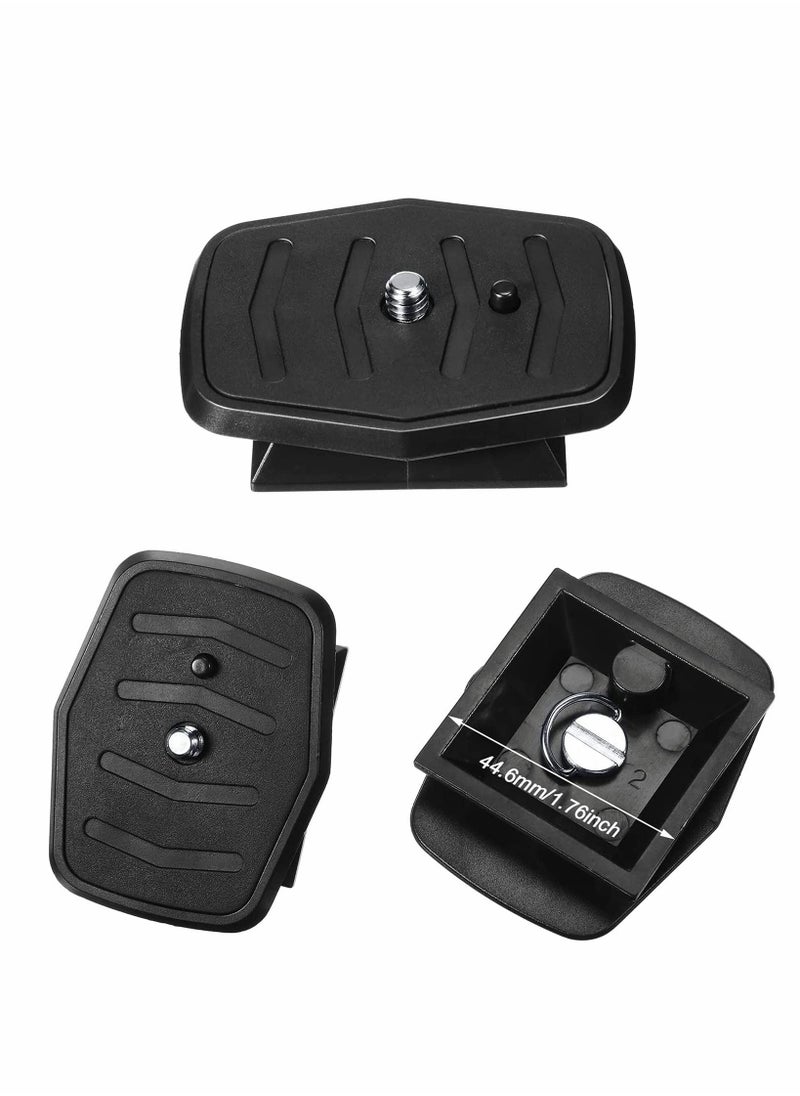 Excefore - Tripod Quick Release Plate, 2 Pcs Tripod Adapter Mount Camera Tripod Adapter Plate Parts for Most 60 Inch Tripods and Cameras Tripod Mount QB-4W (44.6 mm) - Image 1