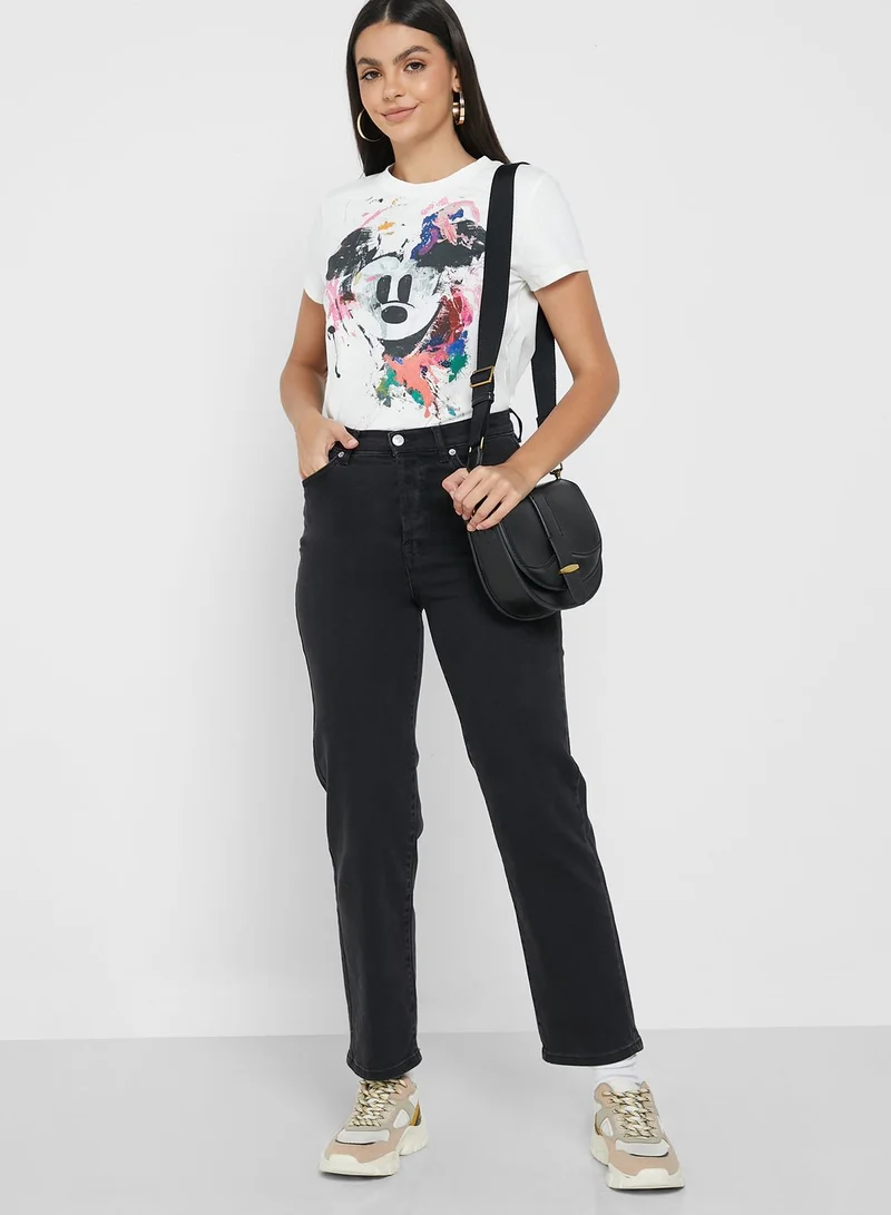DESIGUAL Mickey Mouse Printed T-Shirt