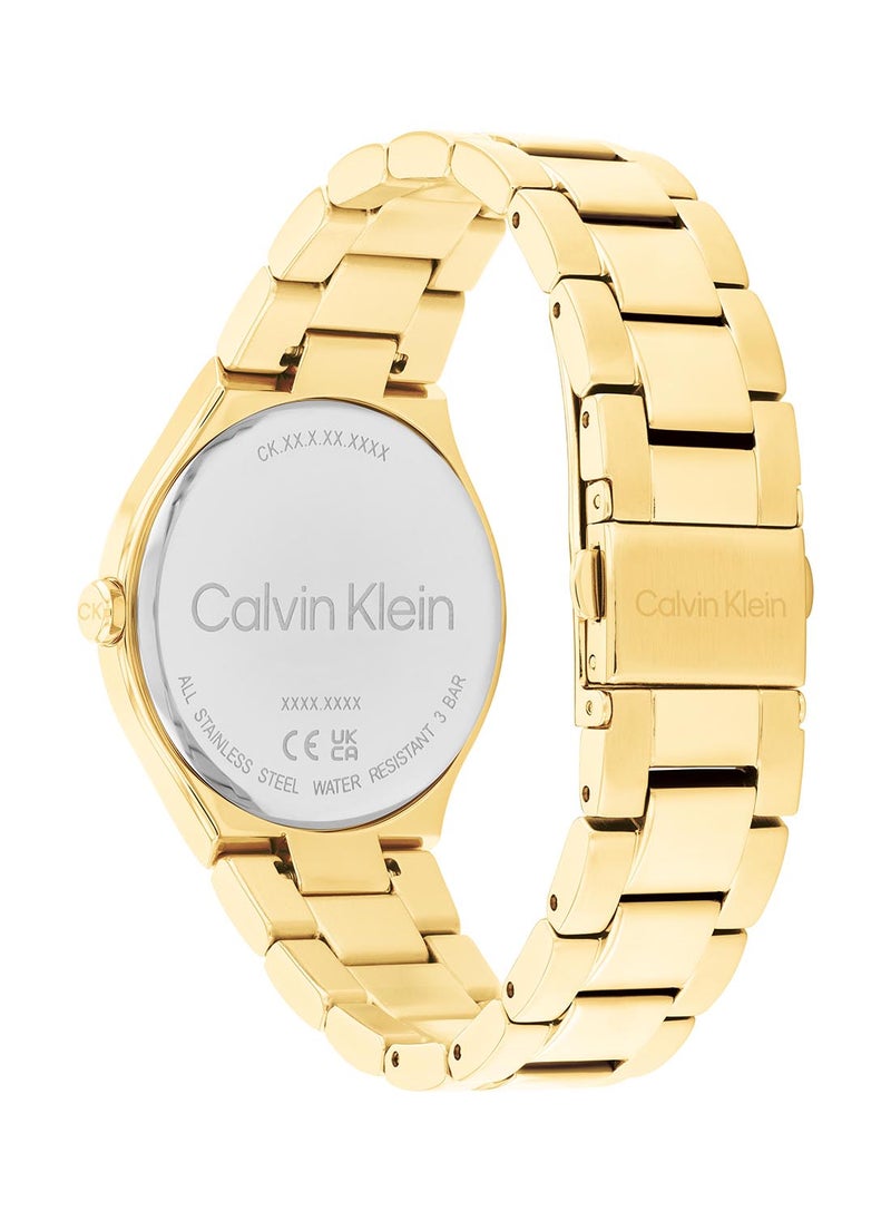CALVIN KLEIN Women's Analog Round Shape Stainless Steel Wrist Watch 25200367 - 36 Mm  - Image 3