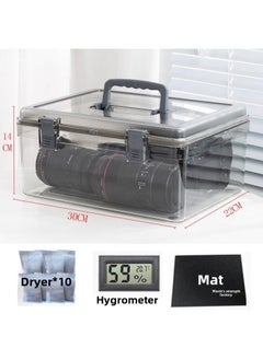 Generic Camera Moisture-proof Box SLR Lens Digital Desiccant Photographic Equipment Box Dehumidification Electronic Microphone Sealed Storage-Color:0l-xl +  + Moisture-proof Mat + Strap  - Image 2