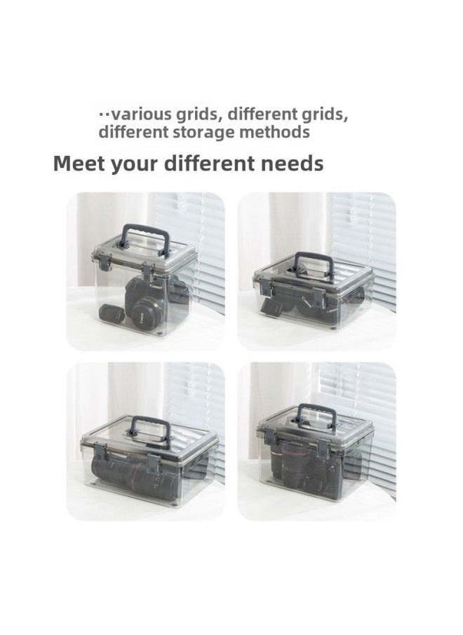 Generic Camera Moisture-proof Box SLR Lens Digital Desiccant Photographic Equipment Box Dehumidification Electronic Microphone Sealed Storage-Color:0l-xl +  + Moisture-proof Mat + Strap  - Image 4