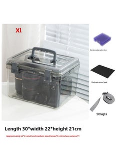Generic Camera Moisture-proof Box SLR Lens Digital Desiccant Photographic Equipment Box Dehumidification Electronic Microphone Sealed Storage-Color:0l-xl +  + Moisture-proof Mat + Strap  - Image 1