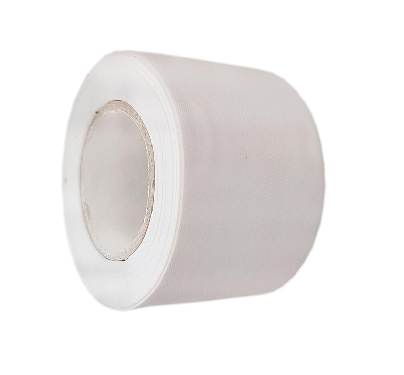 SHRITHU شريط عزل مكيف الهواء غير اللاصق مقاوم للماء شديد التحمل شريط مونزون بطول 14 متر، عرض 48 مم عبوة من 1 لون أبيض فاتح - Image 1