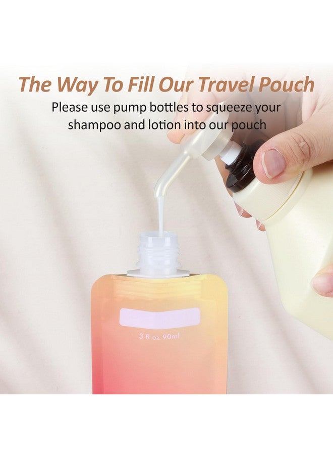 Packism Travel Pouches For Toiletries - 12 Pack Leak Proof 3Oz Tsa Approved Travel Size Containers, Stand Up, Slim & Lightweight Design, Take Up Less Space, Pack More Liquids - Image 5