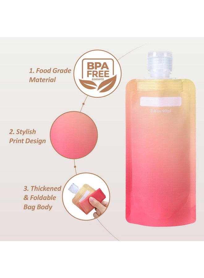 Packism Travel Pouches For Toiletries - 12 Pack Leak Proof 3Oz Tsa Approved Travel Size Containers, Stand Up, Slim & Lightweight Design, Take Up Less Space, Pack More Liquids - Image 3