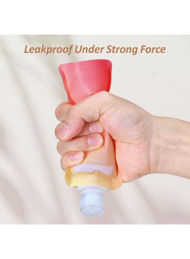 Packism Travel Pouches For Toiletries - 12 Pack Leak Proof 3Oz Tsa Approved Travel Size Containers, Stand Up, Slim & Lightweight Design, Take Up Less Space, Pack More Liquids - Image 4