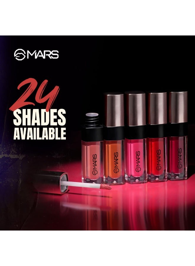 MARS Popstar Non-Drying Liquid Mousse Lipstick for Women with Matte Finish | Lightweight and Non-Sticky Formula | Up to 12 Hour Long Lasting | Transferproof & Waterproof (6.0ml) (03-Chorus Girl) - Image 4