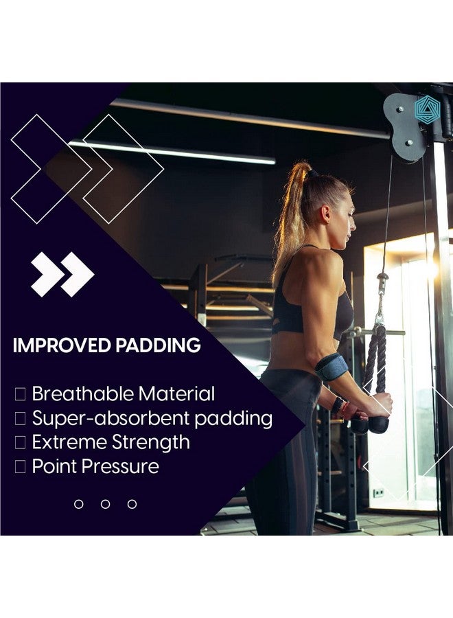 Boldfit Neoprene Tennis Elbow Support for gym with Strap - Elbow band for pain relief in Bursitis, Tendonitis Support Strap Elbow wraps, workout, Tennis, Badminton, Running - Free Size - Black - Image 5