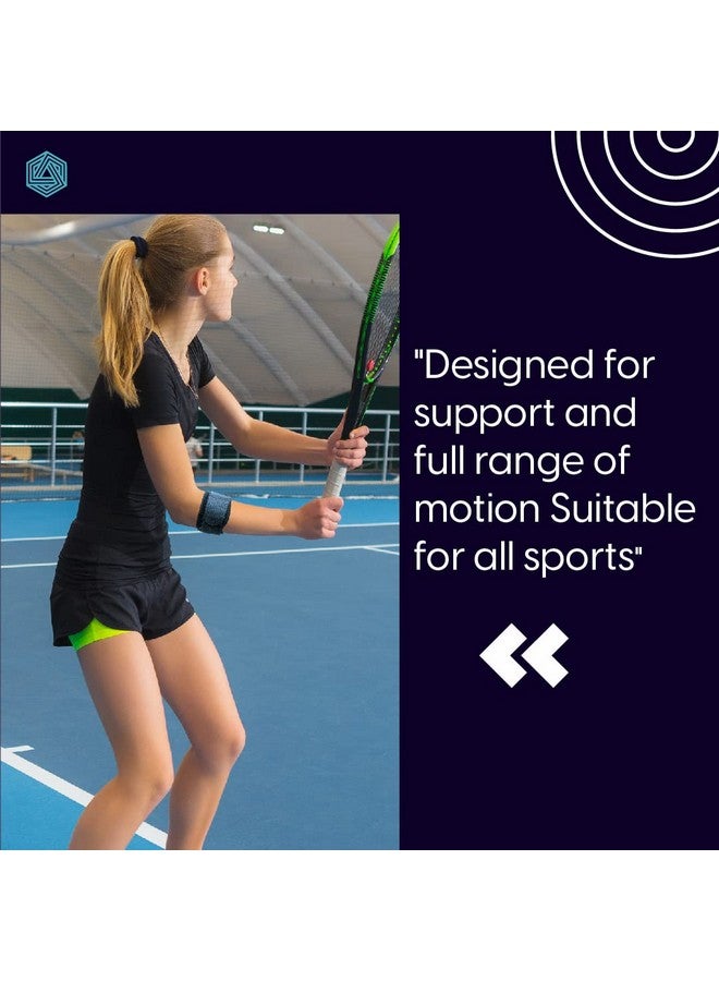 Boldfit Neoprene Tennis Elbow Support for gym with Strap - Elbow band for pain relief in Bursitis, Tendonitis Support Strap Elbow wraps, workout, Tennis, Badminton, Running - Free Size - Black - Image 3